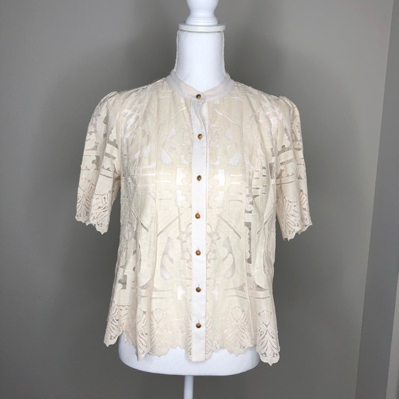 Anthropologie Floreat Lace Blouse - Picture 3 of 9